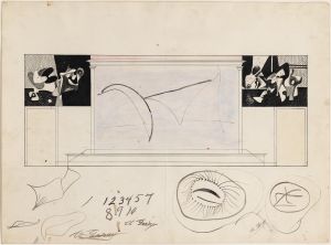 [Drawing for an Unrealized Mural Project]c.  1936; c.  1945 D0219