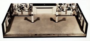 Aviation: Evolution of Forms Under Aerodynamic Limitations, 1935–37, P141. Lost model for Aviation: Evolution of Forms Under Aerodynamic Limitations, second-floor foyer, Newark Airport Administration Building.