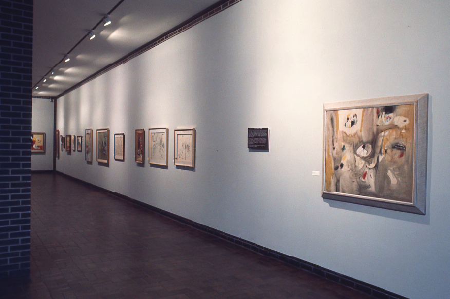 Installation photograph: Arshile Gorky: Drawings to Paintings at Neuberger Museum, Purchase College, State University of New York, February 10&ndash;March 14, 1976.