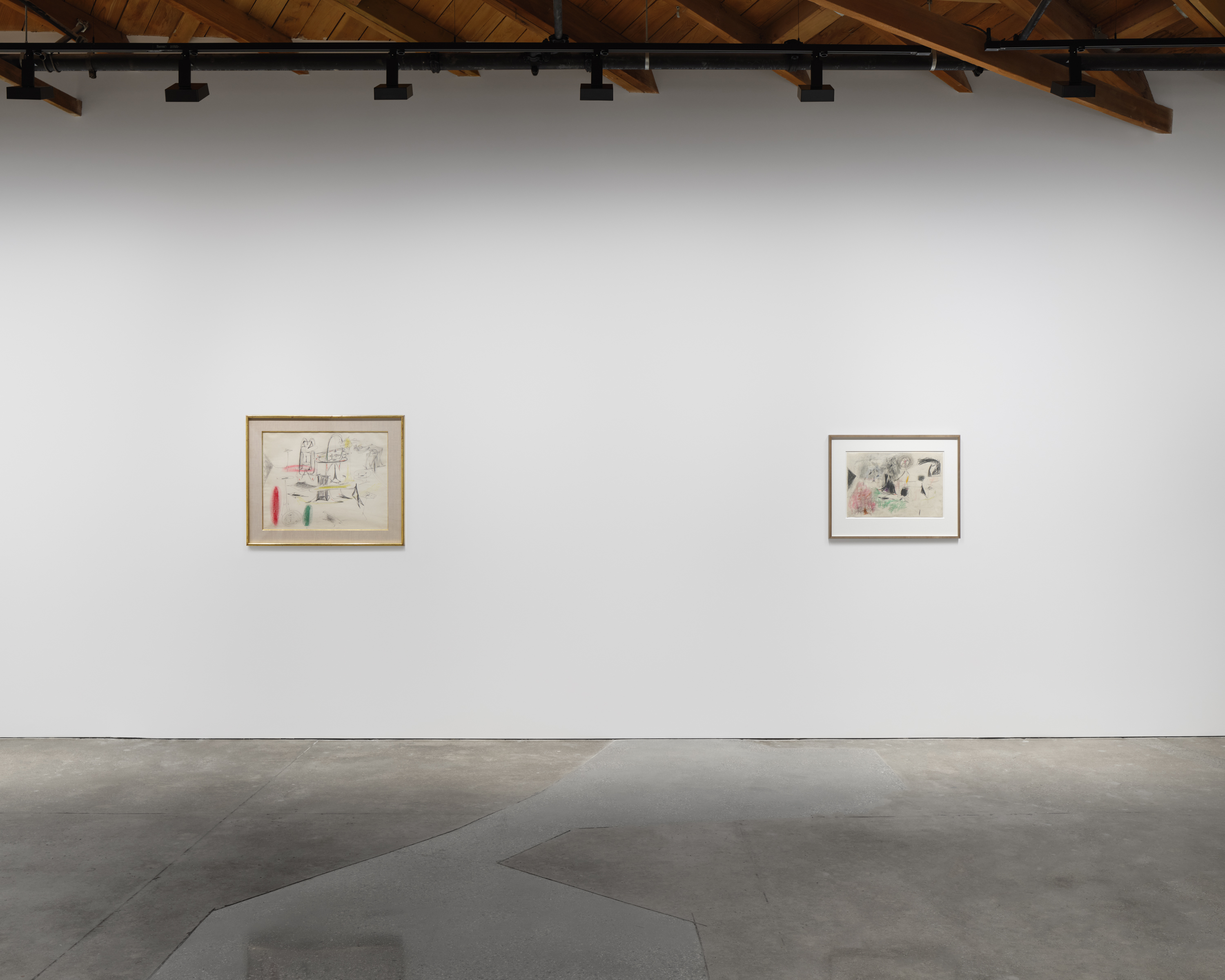 Installation photograph: Arshile Gorky: Horizon West, Hauser & Wirth, West Hollywood,  February 21&ndash;April 25, 2026. Courtesy of Hauser & Wirth Gallery. Photograph by Paul Salveson.