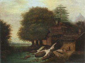 Paysage avec moulin, c.1860 (possibly earlier) (1-TA)