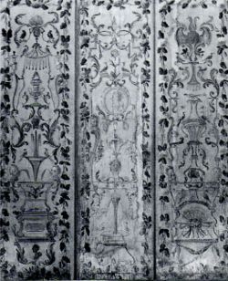 Paravent avec scènes champêtres et ornements (face arrière), c.1859