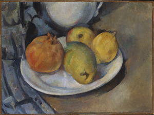 Grenade et poires dans une assiette, c.1885 (possibly later) (799)