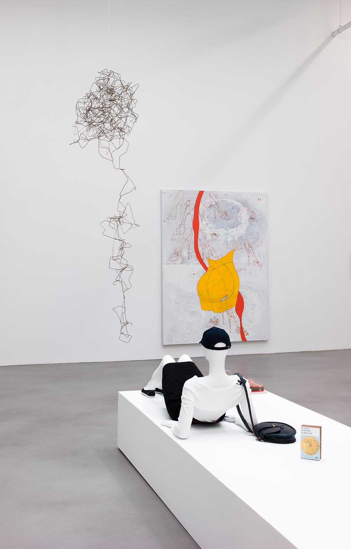 Installation photograph: Installation view of "A Machinery for Living, Organized by Walead Beshty" exhibition. Courtesy Petzel Gallery.