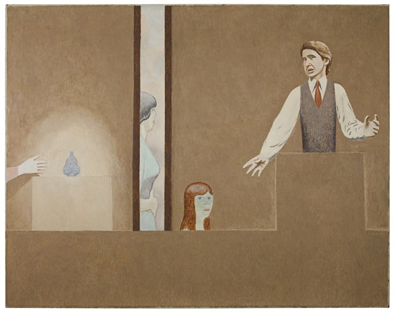 Scroll Flask and Hand, 1989 (P197)