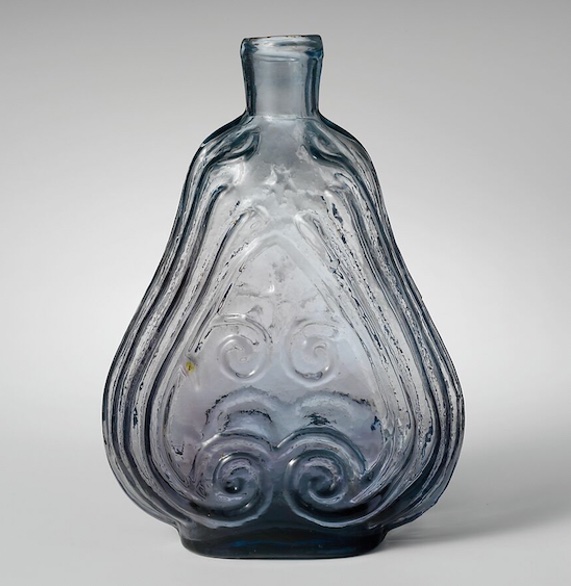 Scroll Flask, American (Pennsylvania), c.1840-50. Metropolitan Museum of Art, New York.