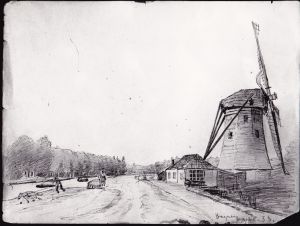 Windmill at The Hague, 1853, August 20 (37.1.31)