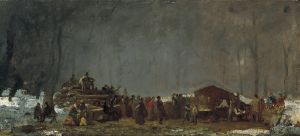 The Maple Sugar Camp—Turning Off, c.1861–65 (13.4.2)