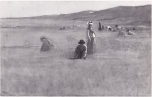 Cranberry Pickers in Nantucket (Study for The Cranberry Harvest), c.1876–79 (26.5.7)