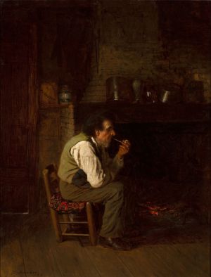 Maine Interior—Man Smoking Pipe, 1868 (13.2.6)