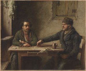 Twee Kaartspelers (Two Card Players), 1851 (1.0.6)