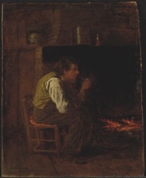Maine Interior—Man with Pipe, 1865 (13.2.5)