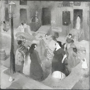 East Side Street, New York, 1917 (Catalogue no. 89)