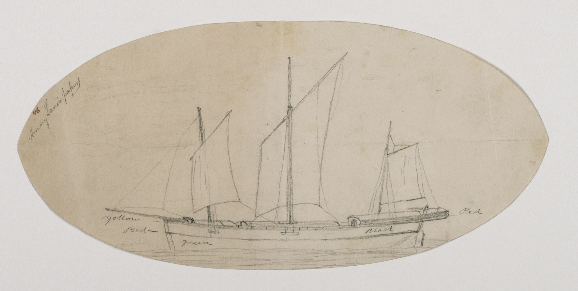 Three Master, 1850s (inv. 196) | Catalogue entry | Fitz Henry Lane Online