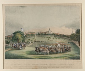 The National Lancers with the Reviewing Officers on Boston Common., 1837 (inv. 476)