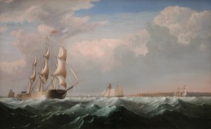 Sailing Ships Off New England Coast, c.1855 (inv. 299)