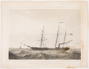 Steam demi bark Antelope, 615 tons, c.1855 (inv. 740)