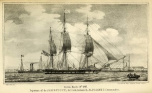 Departure of  the "Jamestown" for Cork, Ireland, 1847 (inv. 406)