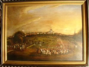 The National Lancers with the Reviewing Officers on Boston Common., 1837 (inv. 750)