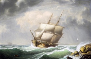 Brig Off the Maine Coast, 1851 (inv. 241)
