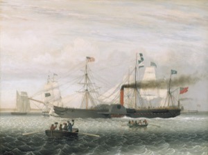 The "Britannia" Entering Boston Harbor, 1848 (inv. 49)