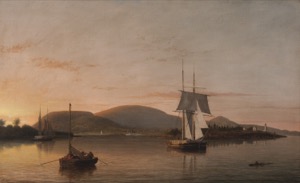 Camden Mountains from the South Entrance to the Harbor, 1859 (inv. 214)