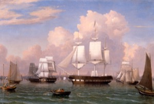 The "Constitution" in Boston Harbor, c.1848–49 (inv. 243)