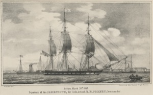 Departure of the Jamestown, for Cork, Ireland, R. B. B. Forbes, Commander, 1847 (inv. 427)