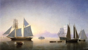 Becalmed Off Halfway Rock, 1860 (inv. 344)