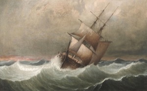 Lumber Brig in High Seas, n.d. (inv. 36)