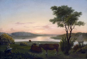 New England Inlet with Self-Portrait, 1848 (inv. 77)