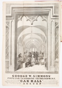 George W. Simmons' Popular Tailoring Establishment, 1844 (inv. 484)