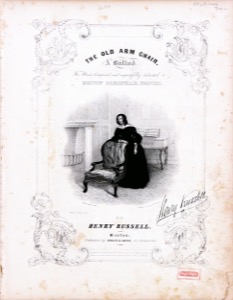The Old Arm Chair: A Ballad, 1840 (inv. 453)