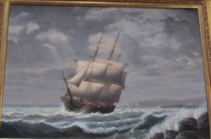 Ship Under Full Sail, Storm Clouds, 1851 (inv. 546)