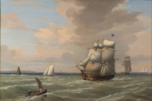 Ships Leaving Boston Harbor, 1847 (inv. 265)