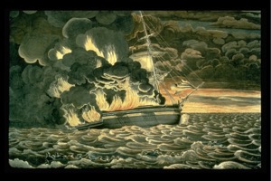 Burning of the Packet Ship "Boston", 1830 (inv. 82)