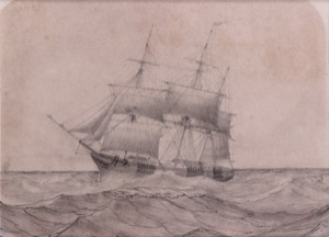 Three Master at Sea, 1850s (inv. 139)