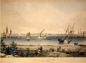 View of New Bedford From the Fort Near Fairhaven, 1845 (inv. 606)