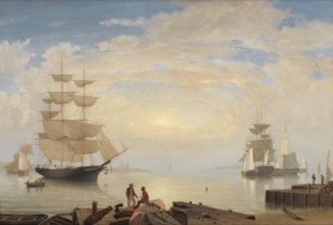 New England Harbor at Sunrise, c.1850 (inv. 27)
