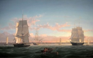 Boston Harbor at Sunset, 1853 (inv. 393)