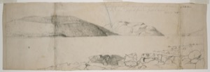 Looking Westerly from Eastern Side of Somes Sound near the Entrance, 1855 (inv. 180)