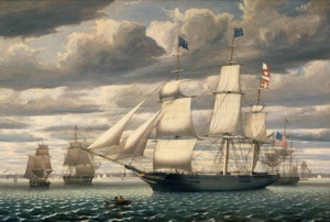 Clipper Ship "Southern Cross" in Boston Harbor, 1851 (inv. 253)