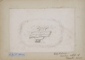 Music sheet design, 1840s (inv. 201)