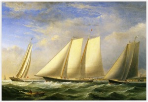 Yacht "America" from Three Views, c.1851 (inv. 395)