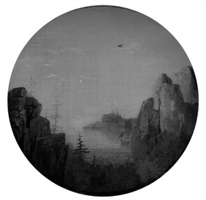 Coast of Maine (with Mary Blood Mellen), 1850s (inv. 32). This infrared image of the Coast of Maine has very brushy paint application and lacks the underdrawing that typically is seen under the paint layer in Lane's compositions. – Marcia Steele