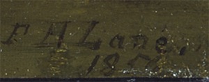 Castine, Maine, 1856 (inv. 52). Lane signature and date