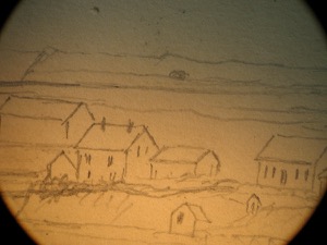 Castine from Hospital Island, 1855 (inv. 166). Infrared image