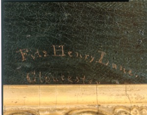 "Sweepstakes", 1853 (inv. 248). Lane's signature