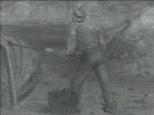 Gloucester Harbor, 1847 (inv. 23). Infrared image (detail)