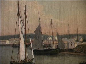 Gloucester Harbor, 1847 (inv. 23). Gloucester Harbor (detail)